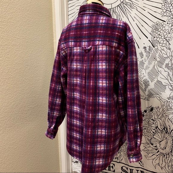 🌈 Stylish cozy Vintage plaid top/jacket - Picture 8 of 11